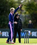 20 September 2020; Cillian McDonnell of YMCA celebrates as Umpire Alan Neill signals the wicket David Miller of CIYMS who was caught by JJ Cassidy of YMCA during the All-Ireland T20 European Cricket League Play-Off match between CIYMS and YMCA at CIYMS Cricket Club in Belfast. Photo by Sam Barnes/Sportsfile