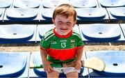 20 September 2020; Loughmore-Castleiney mascot, three year old Ollie Sweeney, son of corner-forward Evan, before the Tipperary County Senior Hurling Championship Final match between Kiladangan and Loughmore-Castleiney at Semple Stadium in Thurles, Tipperary. Photo by Ray McManus/Sportsfile