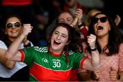 20 September 2020; Loughmore-Castleiney supporters cheer on their team during the Tipperary County Senior Hurling Championship Final match between Kiladangan and Loughmore-Castleiney at Semple Stadium in Thurles, Tipperary. Photo by Ray McManus/Sportsfile