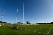 20 September 2020; A general view of the goalposts ahead of the Tyrone County Senior Football Championship Final match between Trillick St. Macartan’s and Dungannon Thomas Clarkes at Healy Park in Omagh, Tyrone. Photo by Ramsey Cardy/Sportsfile