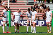 20 September 2020; Ross Kane of Ulster, second from left, and his team-mates dejected following the Heineken Champions Cup Quarter-Final match between Toulouse and Ulster at Stade Ernest Wallon in Toulouse, France. Photo by Manuel Blondeau/Sportsfile