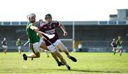 20 September 2020; Colm Harty of Causway in action against Flor McCarthy of Kilmoyley during the Kerry County Senior Hurling Championship Final match between Kilmoyley and Causeway at Austin Stack Park in Tralee, Kerry. Photo by David Fitzgerald/Sportsfile