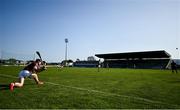 20 September 2020; Bryan Murphy of Causeway takes a sideline cut during the Kerry County Senior Hurling Championship Final match between Kilmoyley and Causeway at Austin Stack Park in Tralee, Kerry. Photo by David Fitzgerald/Sportsfile