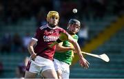 20 September 2020; Sean Leahy of Causeway in action against Colman Savage of Kilmoyley during the Kerry County Senior Hurling Championship Final match between Kilmoyley and Causeway at Austin Stack Park in Tralee, Kerry. Photo by David Fitzgerald/Sportsfile