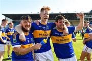 20 September 2020; Kiladangan players, from left, Willie Connors, David Sweeney and Tadhg Gallagher celebrate following the Tipperary County Senior Hurling Championship Final match between Kiladangan and Loughmore-Castleiney at Semple Stadium in Thurles, Tipperary. Photo by Ray McManus/Sportsfile