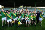 20 September 2020; Kilmoyley players celebrate following the Kerry County Senior Hurling Championship Final match between Kilmoyley and Causeway at Austin Stack Park in Tralee, Kerry. Photo by David Fitzgerald/Sportsfile