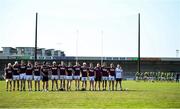 20 September 2020; The teams stand for a moments silence prior to the Kerry County Senior Hurling Championship Final match between Kilmoyley and Causeway at Austin Stack Park in Tralee, Kerry. Photo by David Fitzgerald/Sportsfile