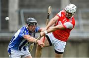 20 September 2020; Niall Carty of Cuala shoots under pressure from Luke Corcoran of Ballyboden St Enda's during the Dublin County Senior Hurling Championship Final match between Ballyboden St Enda's and Cuala at Parnell Park in Dublin. Photo by Piaras Ó Mídheach/Sportsfile