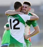 20 September 2020; Tom Burke and Jason Kennedy of Baltinglass celebrates after the Wicklow County Senior Football Championship Final match between Tinahely and Baltinglass at Joule Park in Aughrim, Wicklow. Photo by Matt Browne/Sportsfile