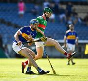 20 September 2020; Joe Gallagher of Kiladangan in action against John Meagher of Loughmore-Castleiney during the Tipperary County Senior Hurling Championship Final match between Kiladangan and Loughmore-Castleiney at Semple Stadium in Thurles, Tipperary. Photo by Ray McManus/Sportsfile