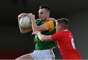20 September 2020; Paul Donaghy of Dungannon Thomas Clarkes in action against Daire Gallagher of Trillick St. Macartan’s during the Tyrone County Senior Football Championship Final match between Trillick St. Macartan’s and Dungannon Thomas Clarkes at Healy Park in Omagh, Tyrone. Photo by Ramsey Cardy/Sportsfile