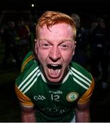 20 September 2020; Matthew Walsh of Dungannon Thomas Clarkes celebrates following their victory in the Tyrone County Senior Football Championship Final match between Trillick St. Macartan’s and Dungannon Thomas Clarkes at Healy Park in Omagh, Tyrone. Photo by Ramsey Cardy/Sportsfile