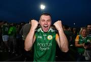 20 September 2020; Dylan O'Hagan of Dungannon Thomas Clarkes celebrates following their victory in the Tyrone County Senior Football Championship Final match between Trillick St. Macartan’s and Dungannon Thomas Clarkes at Healy Park in Omagh, Tyrone. Photo by Ramsey Cardy/Sportsfile
