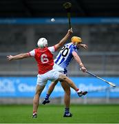 20 September 2020; Conor Dooley of Ballyboden St Enda's in action against Darragh O'Connell of Cuala during the Dublin County Senior Hurling Championship Final match between Ballyboden St Enda's and Cuala at Parnell Park in Dublin. Photo by Piaras Ó Mídheach/Sportsfile