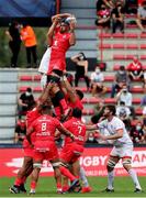 20 September 2020; Rory Arnold of Toulouse wins a lineout during the Heineken Champions Cup Quarter-Final match between Toulouse and Ulster at Stade Ernest Wallon in Toulouse, France. Photo by Manuel Blondeau/Sportsfile