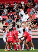 20 September 2020; Kieran Treadwell of Ulster wins a lineout during the Heineken Champions Cup Quarter-Final match between Toulouse and Ulster at Stade Ernest Wallon in Toulouse, France. Photo by Manuel Blondeau/Sportsfile