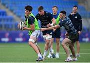 22 September 2020; Alex Soroka, left, and Andrew Smith during a Leinster Rugby Academy training session at Energia Park in Dublin. Photo by Ramsey Cardy/Sportsfile