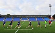 22 September 2020; Players warm-up during a Leinster Rugby Academy training session at Energia Park in Dublin. Photo by Ramsey Cardy/Sportsfile