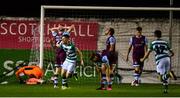 22 September 2020; Brandon Kavanagh of Shamrock Rovers II celebrates after scoring his side's second goal during the SSE Airtricity League First Division match between Drogheda United and Shamrock Rovers II at United Park in Drogheda, Louth. Photo by Ben McShane/Sportsfile