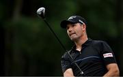 23 September 2020; Padraig Harrington of Ireland watches his drive during a practice round ahead of the Dubai Duty Free Irish Open Golf Championship at Galgorm Spa & Golf Resort in Ballymena, Antrim. Photo by Brendan Moran/Sportsfile