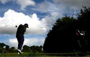 23 September 2020; Shane Lowry of Ireland drives off at the second tee box during a practice round ahead of the Dubai Duty Free Irish Open Golf Championship at Galgorm Spa & Golf Resort in Ballymena, Antrim. Photo by Brendan Moran/Sportsfile