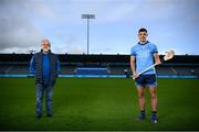 24 September 2020; AIG Insurance today launched the 2020 Dublin All-Ireland GAA Season with a tribute to club volunteers, members and frontline workers. Dublin hurler Eoghan O'Donnell and GAA Volunteer Jerry Grogan were in Parnell Park as part of the launch. Photo by Stephen McCarthy/Sportsfile