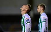 25 September 2020; John Ross Wilson of Bray Wanderers reacts following the SSE Airtricity League Premier Division match between Bray Wanderers and Drogheda United at the Carlisle Grounds in Bray, Wicklow. Photo by Eóin Noonan/Sportsfile