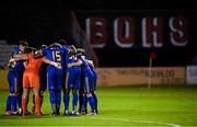 25 September 2020; Bohemians players huddle prior to the SSE Airtricity League Premier Division match between Bohemians and Derry City at Dalymount Park in Dublin. Photo by Stephen McCarthy/Sportsfile