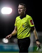 25 September 2020; Referee Damien MacGraith during the SSE Airtricity League Premier Division match between Bray Wanderers and Drogheda United at the Carlisle Grounds in Bray, Wicklow. Photo by Eóin Noonan/Sportsfile