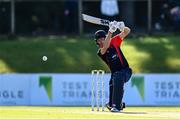 26 September 2020; Harry Tector of Northern Knights plays a shot during the Test Triangle Inter-Provincial Series 50 over match between Leinster Lightning and Northern Knights at Malahide Cricket Club in Dublin. Photo by Sam Barnes/Sportsfile