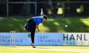 26 September 2020; Peter Chase of Leinster Lightning bowls during the Test Triangle Inter-Provincial Series 50 over match between Leinster Lightning and Northern Knights at Malahide Cricket Club in Dublin. Photo by Sam Barnes/Sportsfile