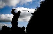 26 September 2020; Marcus Armitage of England plays his tee shot from the second tee box during day three of the Dubai Duty Free Irish Open Golf Championship at Galgorm Spa & Golf Resort in Ballymena, Antrim. Photo by Brendan Moran/Sportsfile