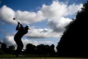 26 September 2020; James Sugrue of Ireland plays his drive from the second tee box during day three of the Dubai Duty Free Irish Open Golf Championship at Galgorm Spa & Golf Resort in Ballymena, Antrim. Photo by Brendan Moran/Sportsfile