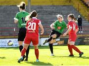 26 September 2020; Stephanie Roche of Peamount United shoots to score her side's fourth goal during the Women's National League match between Shelbourne and Peamount at Tolka Park in Dublin. Photo by Stephen McCarthy/Sportsfile