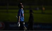 26 September 2020; Lorcan Tucker of Leinster Lightning leaves the field after being caught by Ruan Pretorius of Northern Knights during the Test Triangle Inter-Provincial Series 50 over match between Leinster Lightning and Northern Knights at Malahide Cricket Club in Dublin. Photo by Sam Barnes/Sportsfile