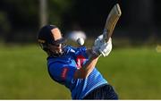 26 September 2020; Lorcan Tucker of Leinster Lightning is struck on the helmet during the Test Triangle Inter-Provincial Series 50 over match between Leinster Lightning and Northern Knights at Malahide Cricket Club in Dublin. Photo by Sam Barnes/Sportsfile