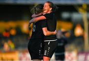 26 September 2020; Kylie Murphy of Wexford Youths, left, celebrates with team-mate Edel Kennedy after scoring her side's first goal during the Women's National League match between Wexford Youths and Cork City at Ferrycarrig Park in Wexford. Photo by Harry Murphy/Sportsfile