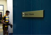 26 September 2020; Crosserlough players walk past the home dressing room, that is closed due to Government restrictions, as they make their way from the warm-up area to the pitch before the Cavan County Senior Football Championship Final match between Crosserlough and Kingscourt at Kingspan Breffni in Cavan. Photo by Piaras Ó Mídheach/Sportsfile