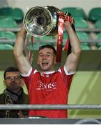 26 September 2020; East Kerry captain Dan O'Donoghue lifts the cup after the Kerry County Senior Football Championship Final match between East Kerry and Mid Kerry at Austin Stack Park in Tralee, Kerry. Photo by Matt Browne/Sportsfile