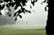 27 September 2020; The flag on the ninth green as play was suspended due to adverse weather during day four of the Dubai Duty Free Irish Open Golf Championship at Galgorm Spa & Golf Resort in Ballymena, Antrim. Photo by Brendan Moran/Sportsfile