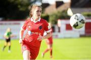 26 September 2020; Jess Gargan of Shelbourne during the Women's National League match between Shelbourne and Peamount at Tolka Park in Dublin. Photo by Stephen McCarthy/Sportsfile