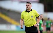 26 September 2020; Referee Ciaran Redmond during the Women's National League match between Shelbourne and Peamount at Tolka Park in Dublin. Photo by Stephen McCarthy/Sportsfile