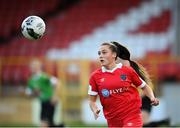 26 September 2020; Jess Ziu of Shelbourne during the Women's National League match between Shelbourne and Peamount at Tolka Park in Dublin. Photo by Stephen McCarthy/Sportsfile