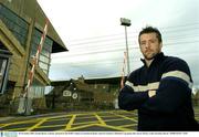 28 November 2003; Emmet Byrne, Leinster, pictured at the DART station at Lansdowne Road, venue for Leinster's Heineken Cup games this season. Emmet Byrne Feature, Lansdowne Road, Dublin. Picture credit; Brendan Moran / SPORTSFILE