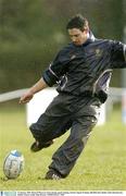 15 January 2004; Brian O'Meara in action during squad training. Leinster Squad Training, Old Belvedere Rugby Club, Donnybrook, Dublin. Picture credit; Matt Browne / SPORTSFILE *EDI*