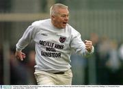18 January 2004; Paidi O'Se, Westmeath manager, celebrates after victory over Carlow. O'Byrne Cup Semi-Final, Westmeath v Carlow, Cusack Park, Mullingar, Co. Westmeath. Picture credit; David Maher / SPORTSFILE *EDI*