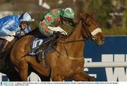 11 January 2004; Dromlease Express, with John Allen up, in action during the Pierse Hurdle, Leopardstown Racecourse, Dublin. Picture credit; Pat Murphy / SPORTSFILE *EDI*
