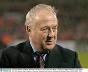 17 January 2004; Dr Len Harty, President of the Munster Branch of the Irish Rugby Football Union (IRFU). Heineken European Cup 2003-2004, Round 4, Pool 5, Munster v Gloucester, Thomond Park, Limerick. Picture credit; Brendan Moran / SPORTSFILE *EDI*