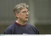 4 January 2004; Louth manager Val Andrews. O'Byrne Cup, Westmeath v Louth, Cusack Park, Mullingar, Co. Westmeath. Picture credit; Ray McManus / SPORTSFILE *EDI*