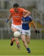 30 June 2013; Stephen Harold, Armagh, in action against Joey Kelly, Wicklow. GAA Football All-Ireland Senior Championship, Round 1, Armagh v Wicklow, Athletic Grounds, Armagh. Picture credit: Brendan Moran / SPORTSFILE